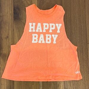 ALO Yoga Orange Muscle Tee